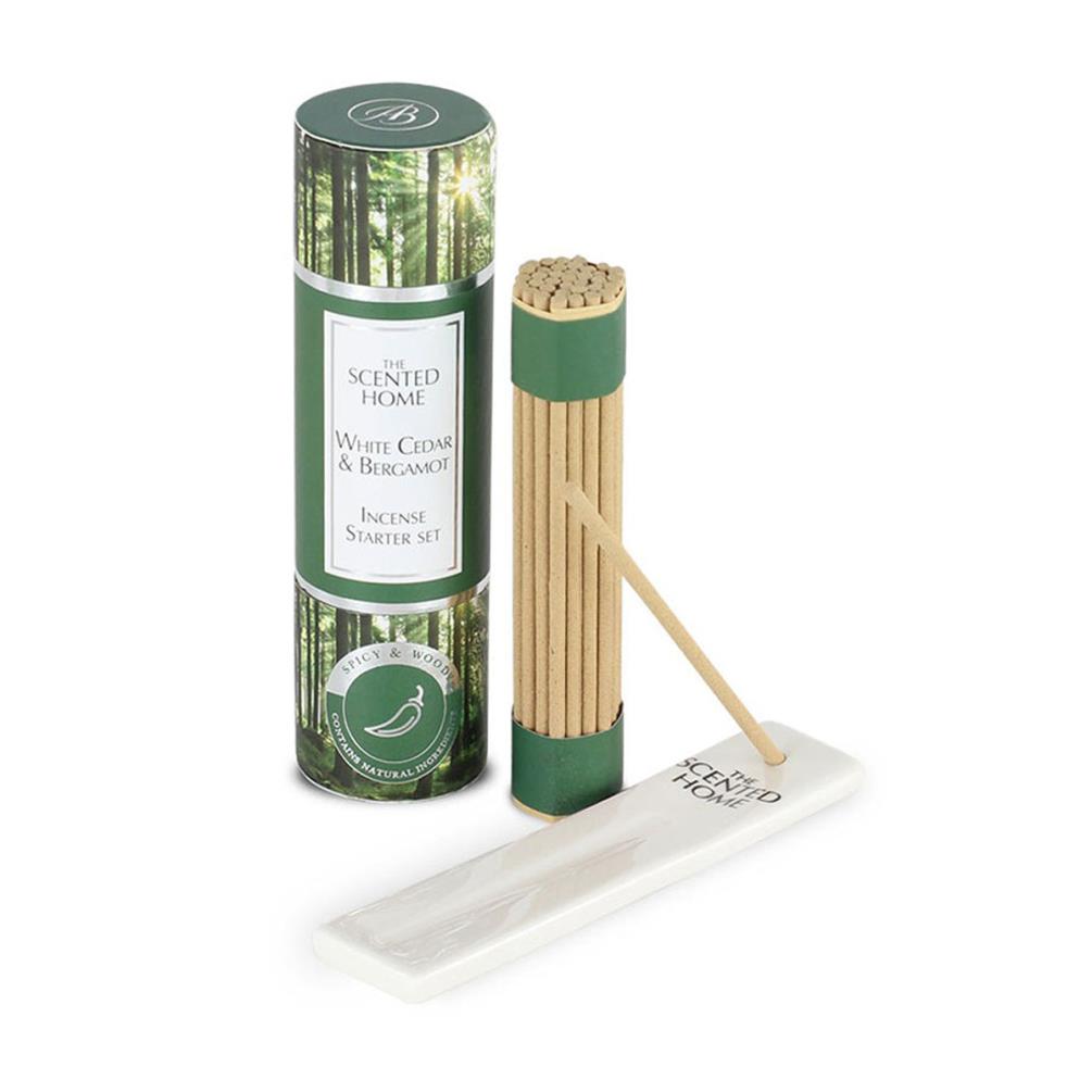 Ashleigh & Burwood White Cedar & Bergamot Incense Starter Set £8.99